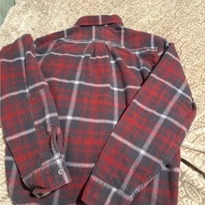Men's Red Plaid Casual Button Down Shirt